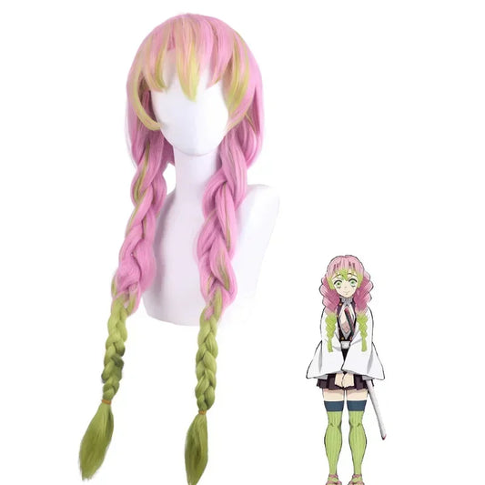 Adult & Kids Demon Slayer Kimetsu No Yaiba Kimono β Mitsuri Kanroji Cosplay Costume