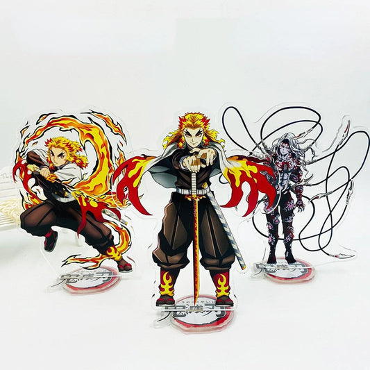 Demon Slayer Double Acrylic Standing Model β Tanjirou, Kyoujurou & Nezuko Display Ornaments