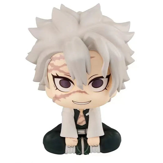 10CM Demon Slayer Anime Figures β Kanroji Mitsuri & Shinazugawa Sanemi Kawaii Q Version PVC Action Models