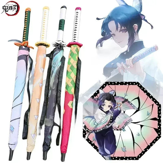 Demon Slayer Katana Umbrella – Real-Size Tanjirou-Inspired Parasol for Cosplay & Daily Use