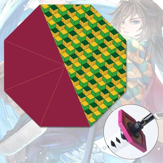 Demon Slayer Katana Umbrella – Real-Size Tanjirou-Inspired Parasol for Cosplay & Daily Use