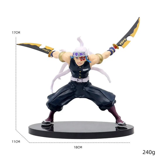Demon Slayer Kimetsu no Yaiba Action Figures – Kamado Tanjirou, Nezuko & Agatsuma Zenitsu PVC Warrior Models