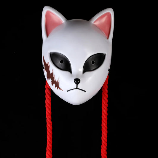 Japanese Anime Demon Fox Mask – Sabito, Makomo & Tanjiro Cosplay Masks