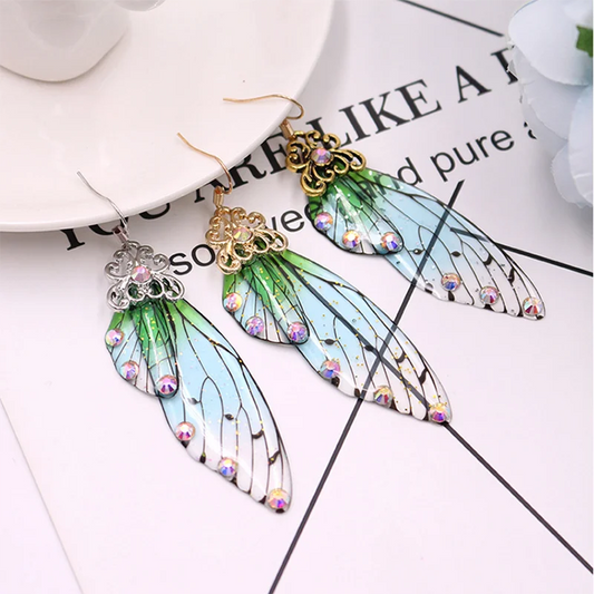 New Demon Slayer Butterfly Wing Earrings – Kimetsu no Yaiba Kochou Shinobu Ear Clips