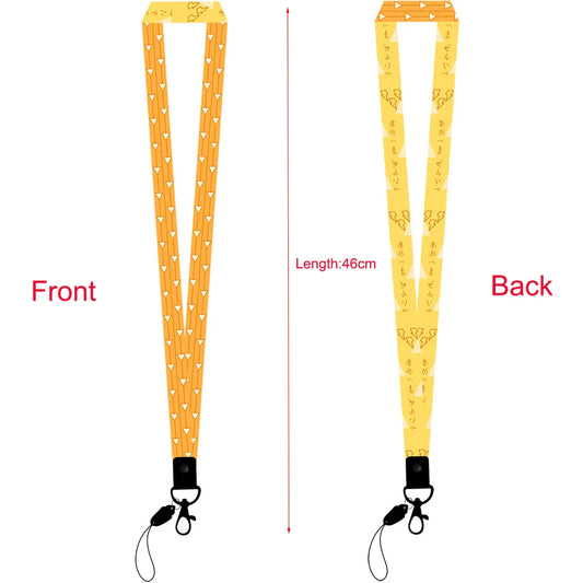 Cute Anime Lanyard Keychain – Kimetsu No Yaiba Demon Slayer ID Card & Phone Holder