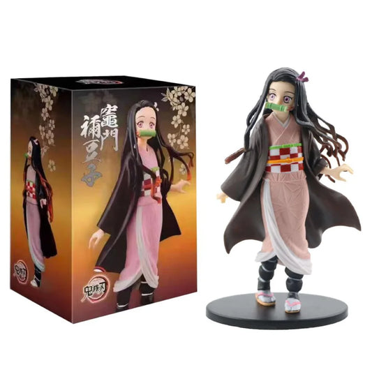 Anime Demon Slayer Kimetsu no Yaiba PVC Figures – Kamado Tanjirou, Agatsuma Zenitsu & Nezuko
