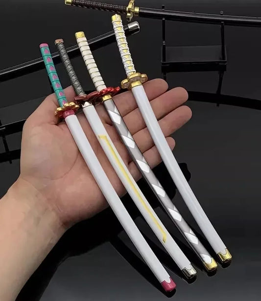 25cm Demon Slayer Mini Metal Katana – Cosplay Prop & Collectible Sword