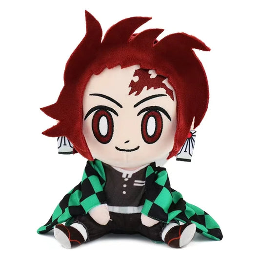 20cm Demon Slayer Plush Toys – Tanjirou, Nezuko, Zenitsu & Inosuke Stuffed Anime Figures