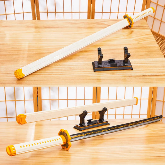1478pcs Demon Slayer Samurai Sword Building Blocks Set – Anime Weapon Model & Action Figures