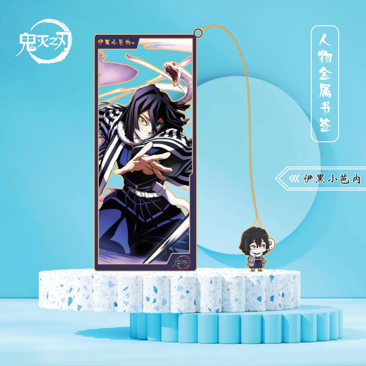 Anime Demon Slayer Metal Bookmarks – Tanjirou, Nezuko & Zenitsu Cosplay Prop Accessories