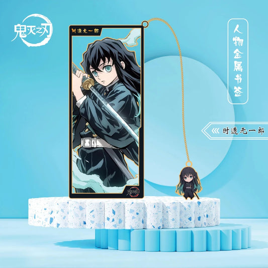 Anime Demon Slayer Metal Bookmarks – Tanjirou, Nezuko & Zenitsu Cosplay Prop Accessories