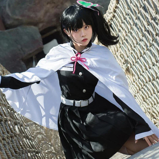 Tsuyuri Kanao Costume – Demon Slayer Kimetsu No Yaiba Cosplay Outfit & Wig