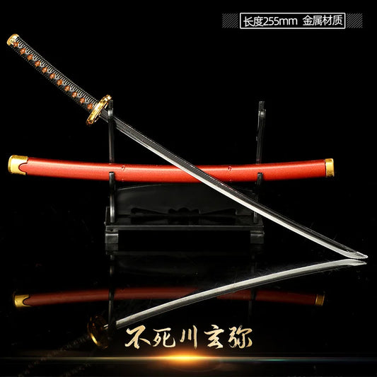25cm Demon Slayer Mini Metal Katana – Cosplay Prop & Collectible Sword