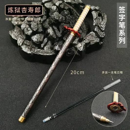 17 Styles Japan Anime Demon Model Gel Pen – 0.5mm Black Ink Cosplay Prop