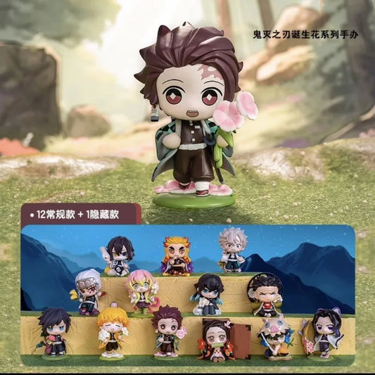 Demon Slayer Tanjiro Kamado & Nezuko Anime Cartoon Figure Blind Box – Creative Personalized Statue Model Ornament Surprise Gift Box