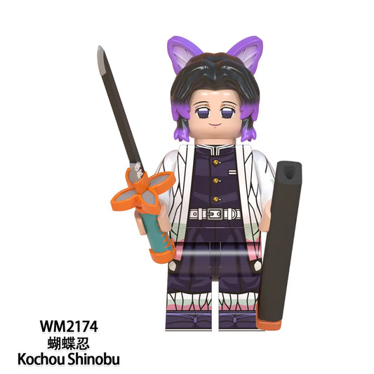 Demon Slayer Anime Tanjirou & Nezuko Action Figures – Creative DIY Building Blocks Toys