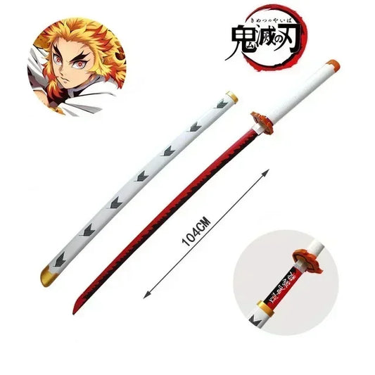 104cm Demon Slayer Katana Swords – Tanjirou & Zenitsu Real-Size Cosplay Props