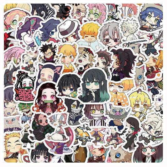 10/30/60PCS Cute Demon Slayer Anime Stickers – Kamado Nezuko Cartoon Decals for DIY Decoration