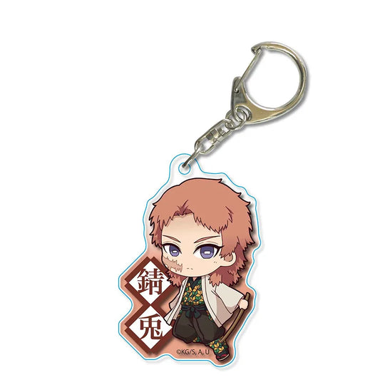 Demon Slayer Acrylic Keychains – Tanjirou, Zenitsu, Rengoku, Sabito & Muzan Keyring Pendants