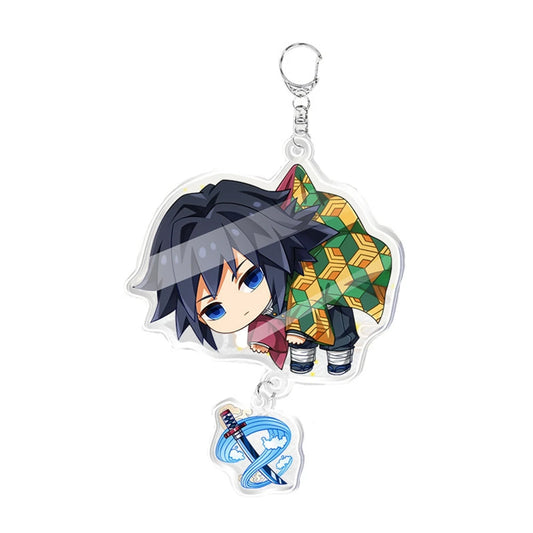 Japanese Anime Kimetsu No Yaiba Keychain – Kawaii Doll Pendant for Bags & Cosplay