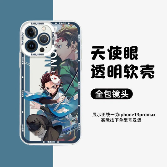 Demon Slayer Clear Phone Case – Soft Anime Cover for Huawei & Honor Models