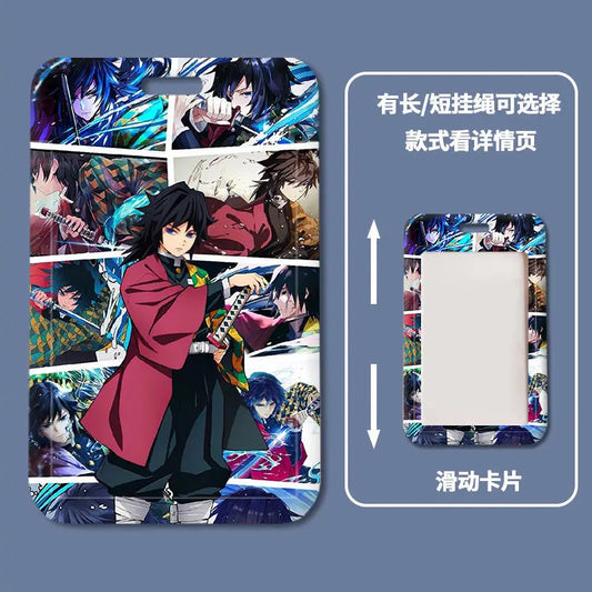 Demon Slayer Tanjirou ID Card Holder with Lanyard – Anime Accessory & Card Storage Sleeve