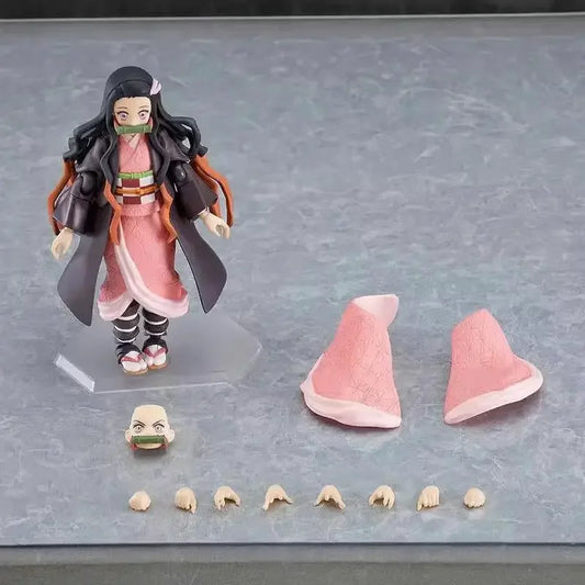 In Stock Demon Slayer Anime Figure Figma – Kamado Tanjirou & Nezuko 508 Action Figures