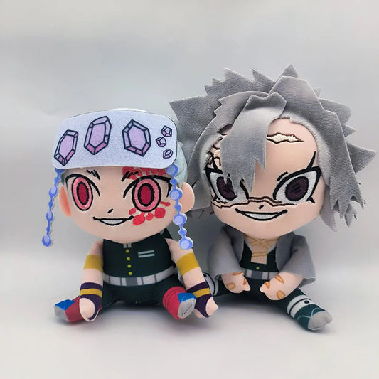 Anime Demon Slayer Plush Toys – Kyoumei Iguro, Obanai, Sanemi & Uzui Tengen Stuffed Dolls for Kids