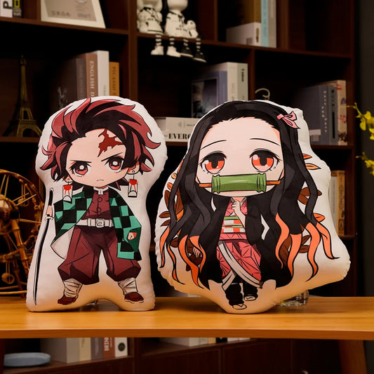 45cm Demon Slayer Anime Plush Toys – Kawaii Nezuko, Shinobu, Tanjiro, Mitsuri, Zenitsu & Inosuke Stuffed Dolls