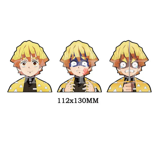 【36 Designs】Demon Slayer Anime Motion Stickers – Waterproof Decals for Cars, Laptops, Walls & More