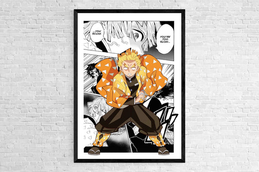 Japan Anime Figure Demon Slayer Canvas Painting Poster – Home Decor for Living Room & Kids’ Room