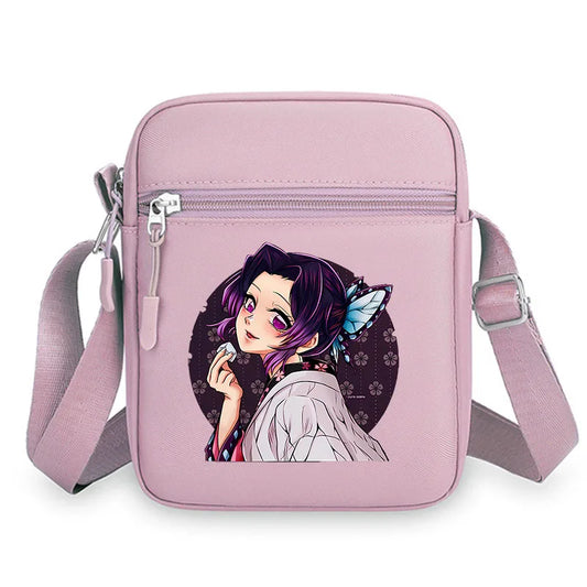 Demon Slayer Shoulder Bag – Kimetsu No Yaiba Crossbody Anime Handbag for Boys & Girls