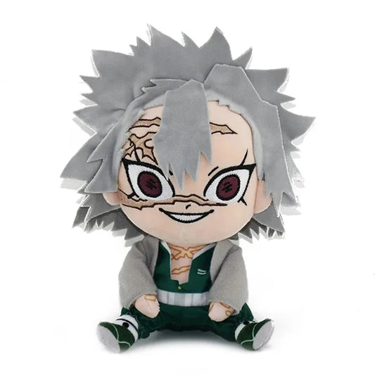 Anime Demon Slayer Plush Toys – 20cm Cartoon Figures of Kyoumei Iguro, Obanai, Sanemi & Uzui Tengen