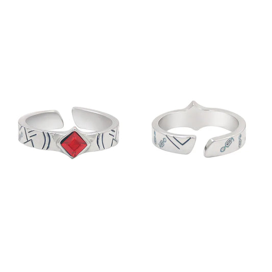 Demon Slayer Adjustable Rings & COS Pendants – Featuring Giyuu, Rengoku, Shinobu, Daki, Uzui, and Nezuko