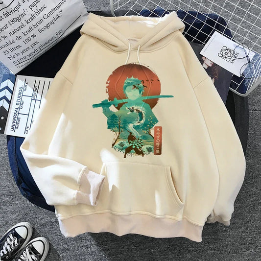 Japan Anime Demon Slayer Hoodies – Unisex Y2K Style Casual Hooded Sweatshirt