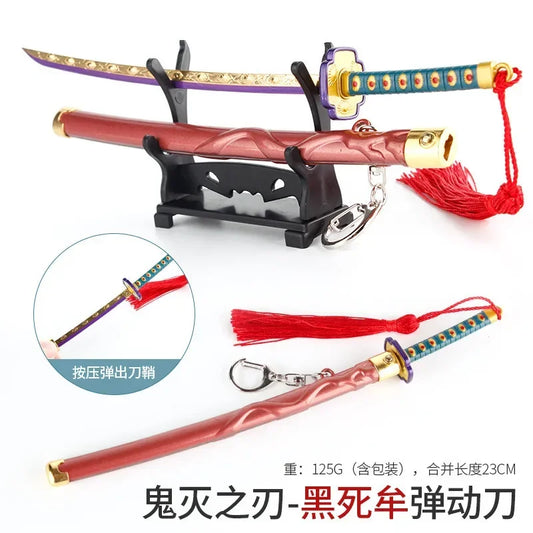 Demon Slayer Sword Keychain – Nichirin Blade Kamado Tanjirou 22cm Samurai Sword