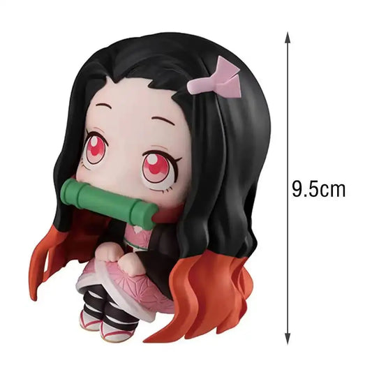9cm Anime Demon Slayer Figure – Kamado Nezuko & Kamado Tanjirou Kawaii Q Version PVC Models