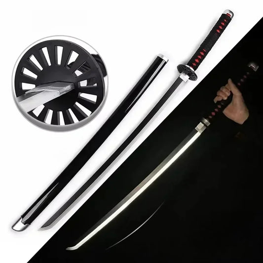 Bright LED Demon Slayer Katana – Giyu Tomioka Light-Up Cosplay Sword