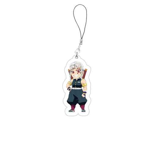 Anime Kimetsu No Yaiba Mobile Phone Chain Keychain – Acrylic Phone Charm Pendant
