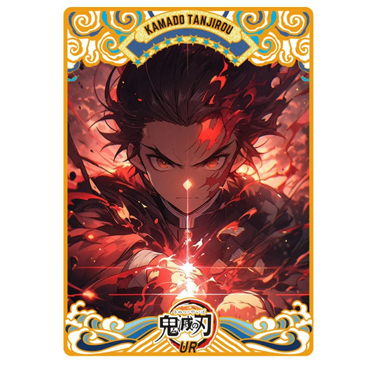 2024 New Demon Slayer Metal Card Collection – Nezuko, Mitsuri, Rias, Yae Miko, Makima, Albedo | Genshin Impact & Goddess Story | Christmas Gift