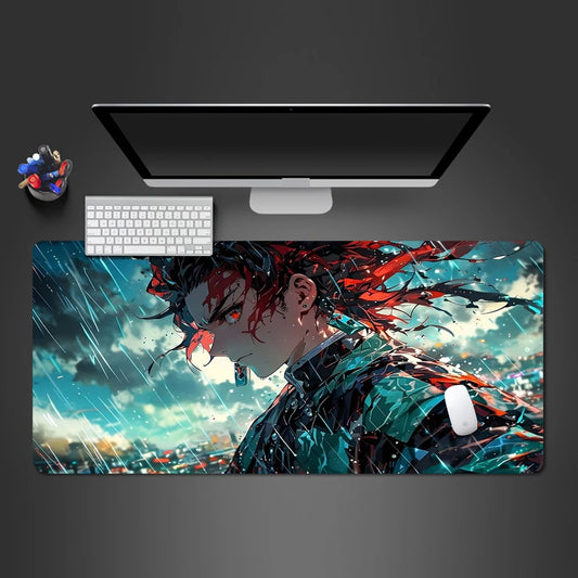 Japanese Demon Slayer: Kimetsu No Yaiba Tanjiro Mouse Mat – Gaming & Office Accessory