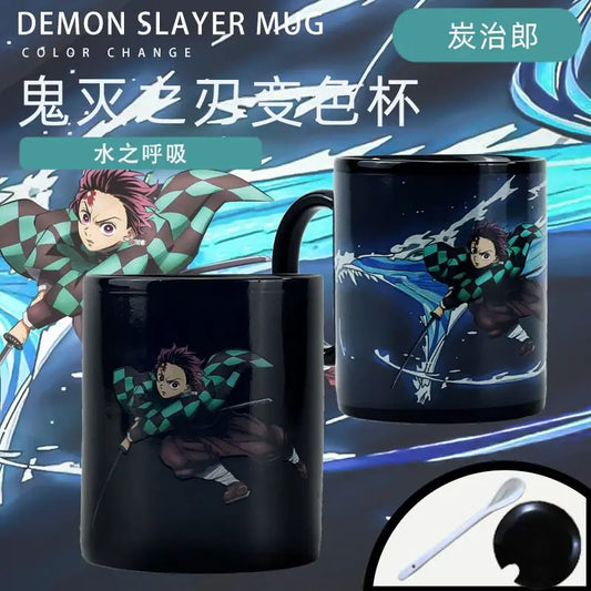 Demon Slayer Kamado Tanjirou Double-Layered Color Changing Mug – Heat Reactive Anime Ceramic Cup