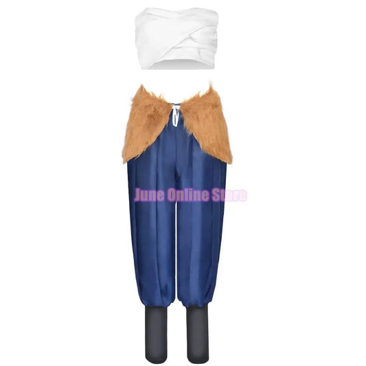 Anime Hashibira Inosuke Cosplay Costume – Inosuke Uniform, Wig & Pig Mask Set for Women