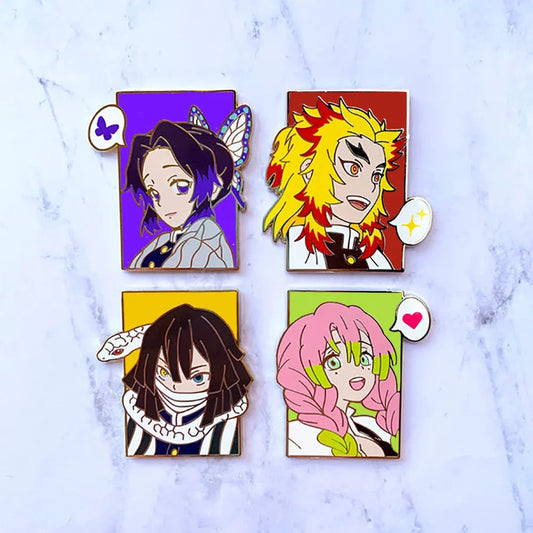 Demon Slayer Hard Enamel Pin – Creative Pop Lapel Badges & Brooches
