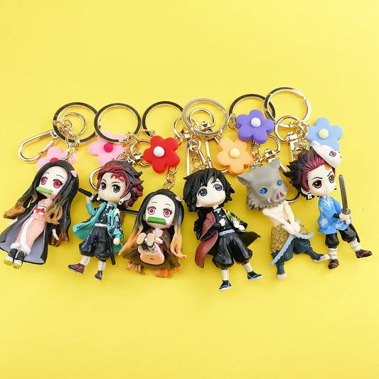 Cartoon Demon Slayer Keychain – Kimetsu No Yaiba Blade of Ghost Pendant