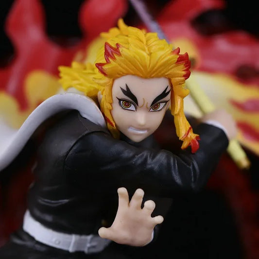 20CM Demon Slayer Rengoku Kyoujurou Action Figure – Inflammation Hashira Collectible Model