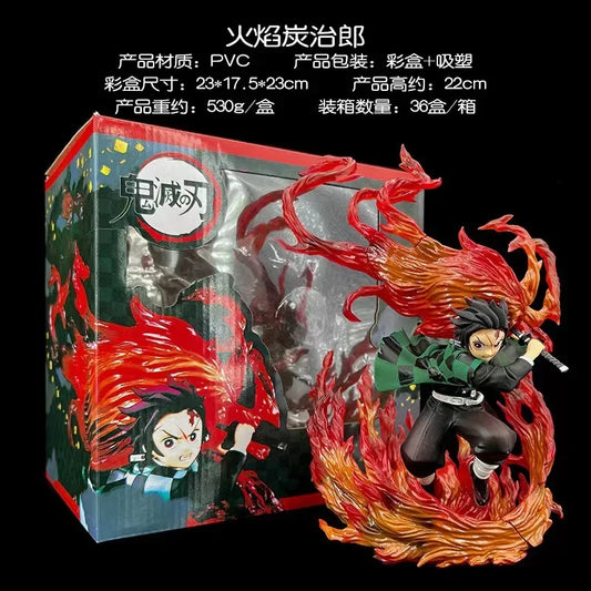Anime Kimetsu No Yaiba Figuarts Zero Tanjiro Kamado Hinokami Kagura Action Figure – Demon Slayer Figurine Model Gifts
