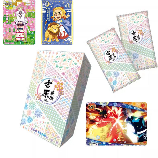 Demon Slayer Full Set – Rare SSP Colorful Refraction Diamond Cards | Tanjirou Kamado & Nezuko Character Collection Toys