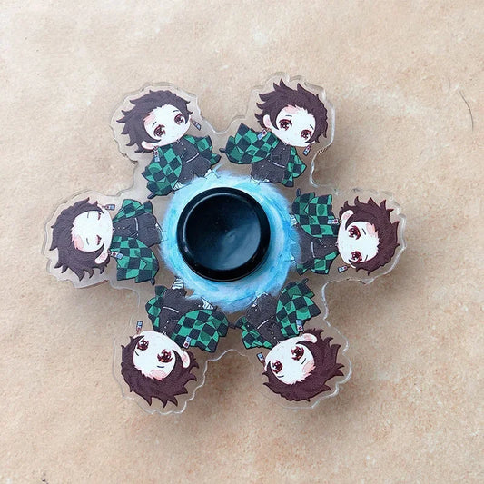 Demon Slayer Anime Action Figure Anti-Stress Fidget Toy – Kimetsu No Yaiba Finger Gyro