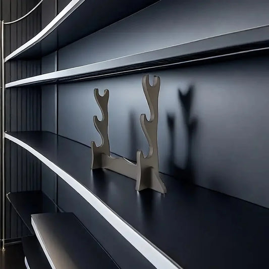 Black Samurai Sword Display Stand – Anime Katana Holder for Demon Slayer Sabre